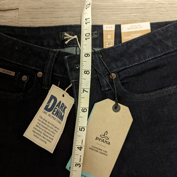 NWT, Prana deep-dyed skinny jeans, 25x31, $150 - Picture 8 of 10